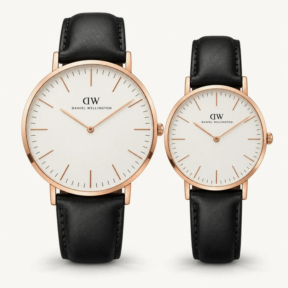 Đồng hồ đôi Daniel Wellington Classic 40mm & 36mm